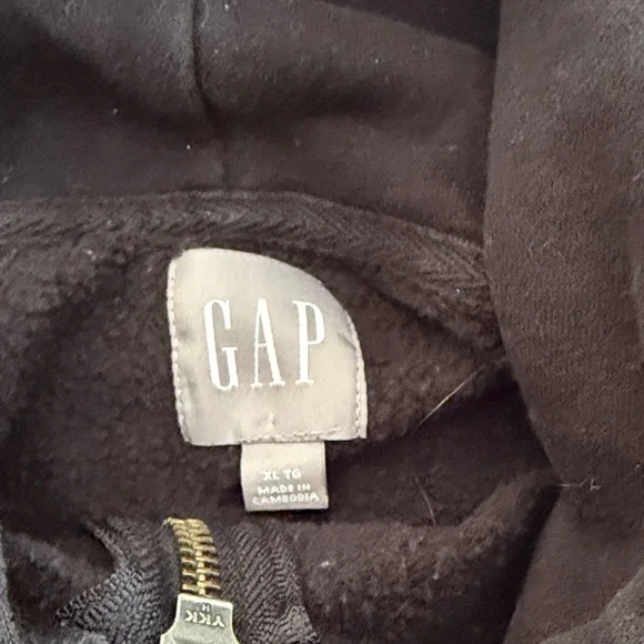 GAP Black Full-Zip Hoodie - Picture 2 of 2